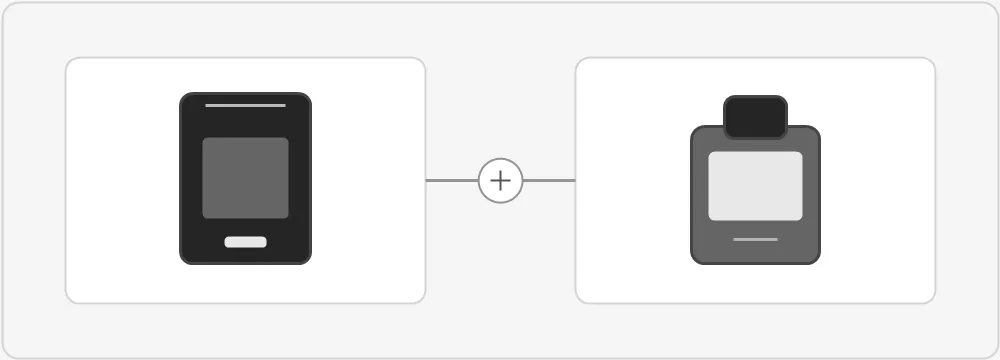 Schematisk illustration av en batterienhet och en förfylld pod