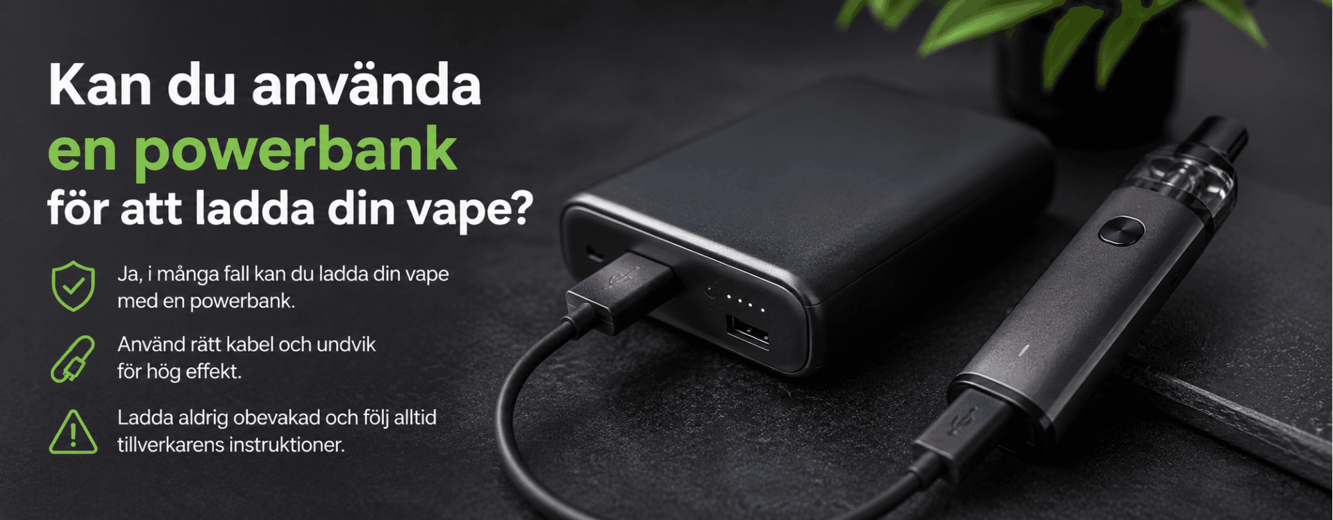 Kan du använda en power bank för att ladda din vape? Kan du använda en power bank för att ladda din vape?