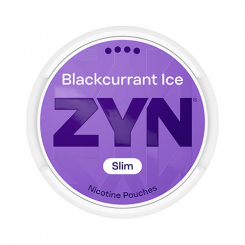 ZYN Blackcurrant Ice S4 Slim Vitt Snus