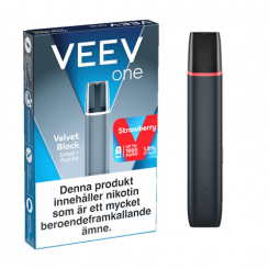 VEEV One Velvet Black Device & Strawberry Pod