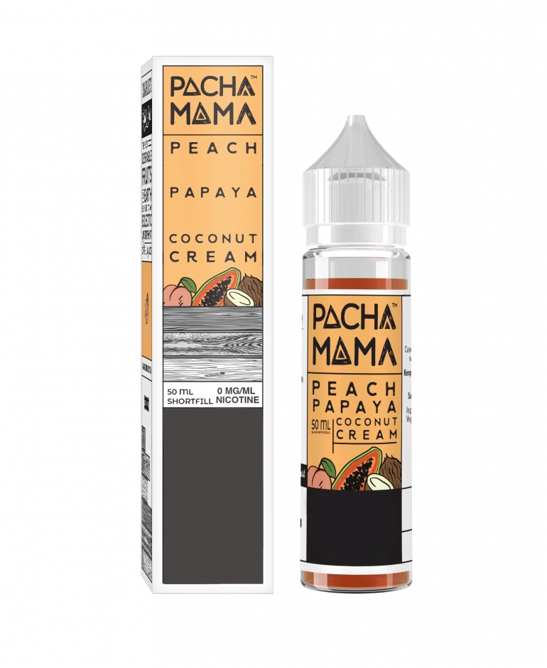 Peach Papaya Coconut Cream (Shortfill) - Pachamama