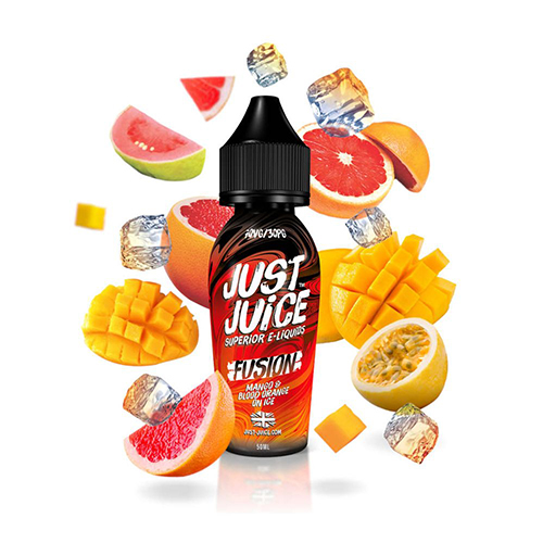 Fusion Mango & Blood Orange On Ice (Shortfill) - Just Juice