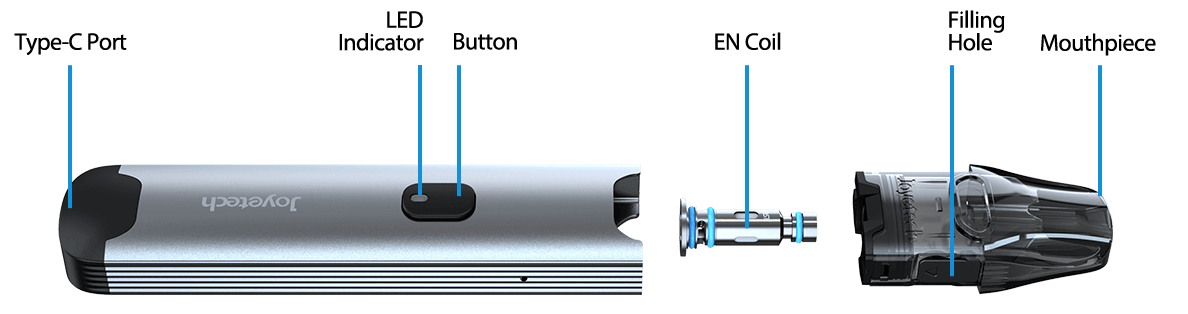 Joyetech Evio C Pod Kit Egenskaper