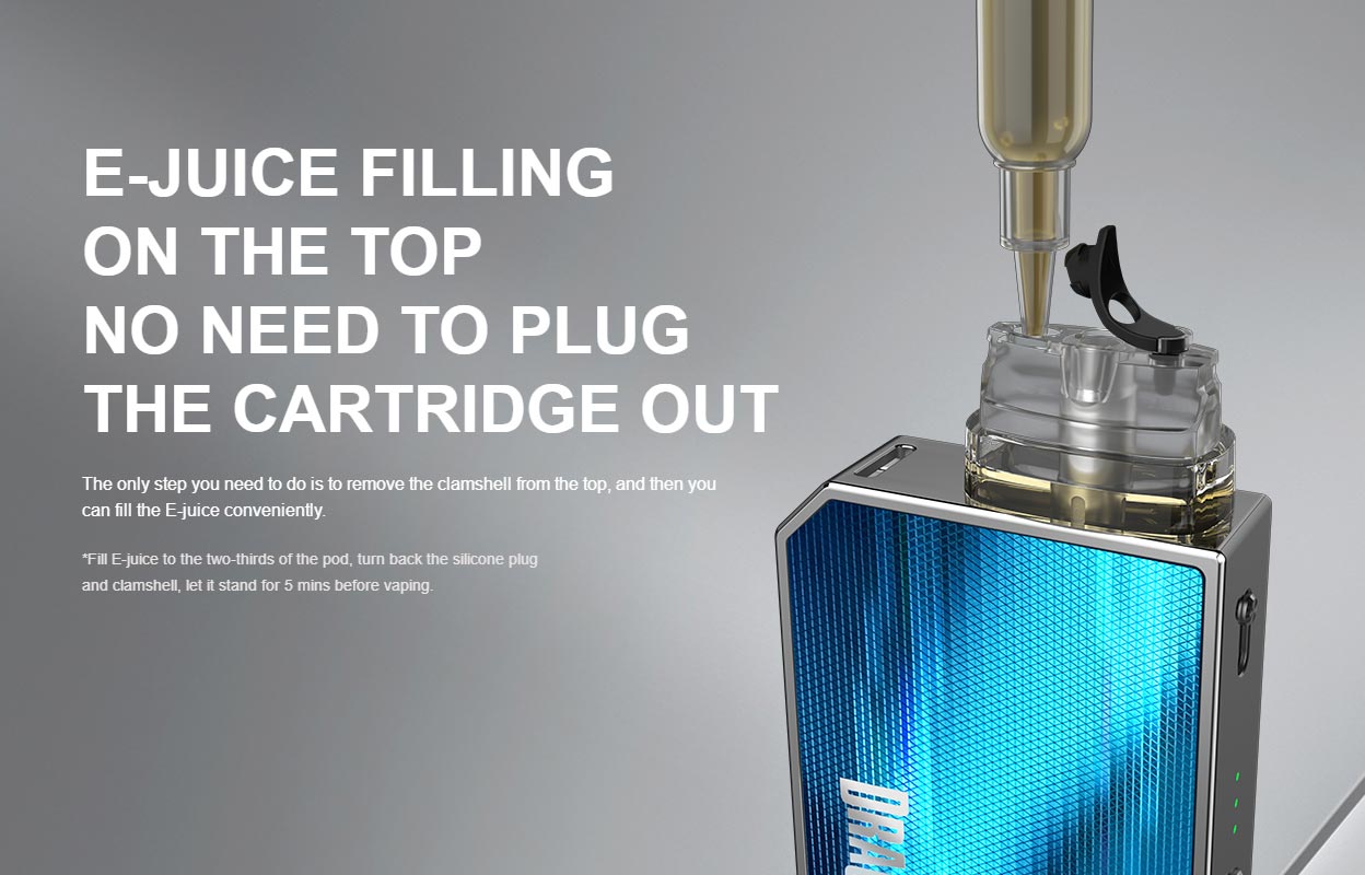 VooPoo Drag Nano 2 har toppfyllningssystem