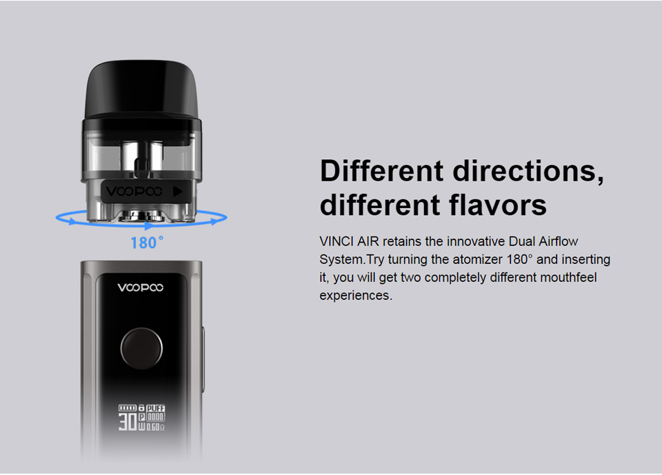 Vinci air dual airflow