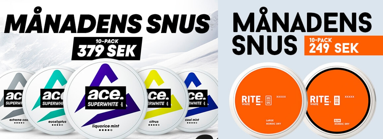 Rite Ace snus banner