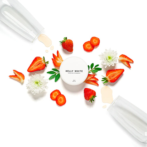 Kelly White Sparkling Strawberry All White Portion
