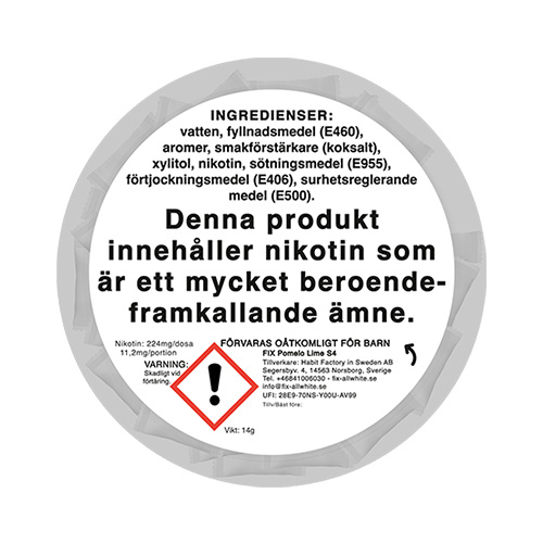 Fix Pomelo Lime All White Portion