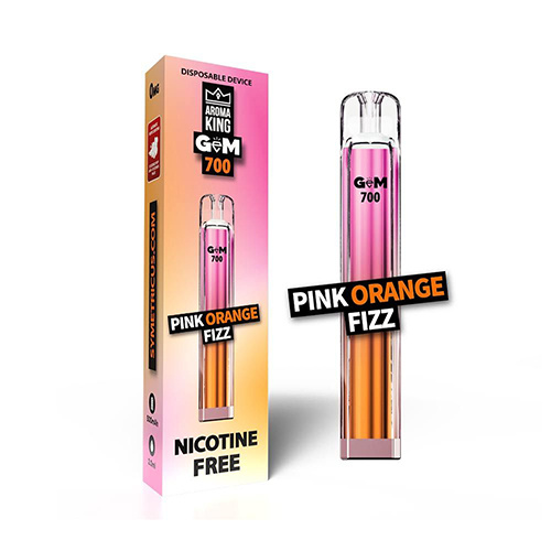 Aroma King Gem Bar Eng�ngsvape  (0mg)-Pink Orange Fizz