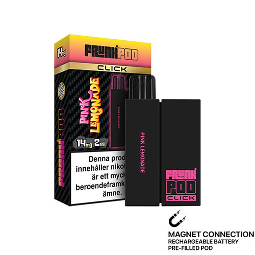 frunk pod click mesh kit pink lemonade vape och f�rpackning