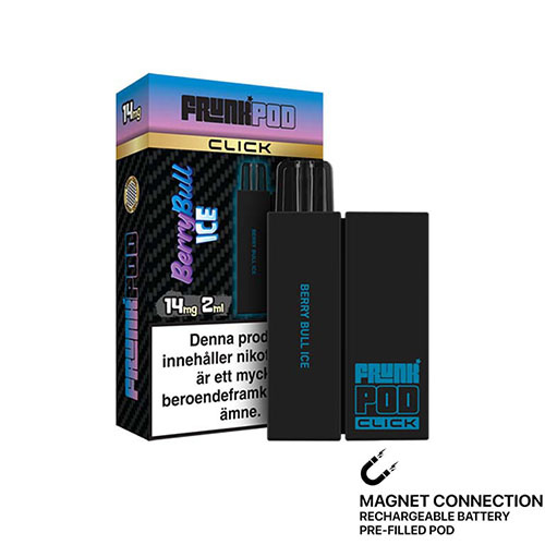 frunk pod click mesh kit berry bull ice vape och f�rpackning