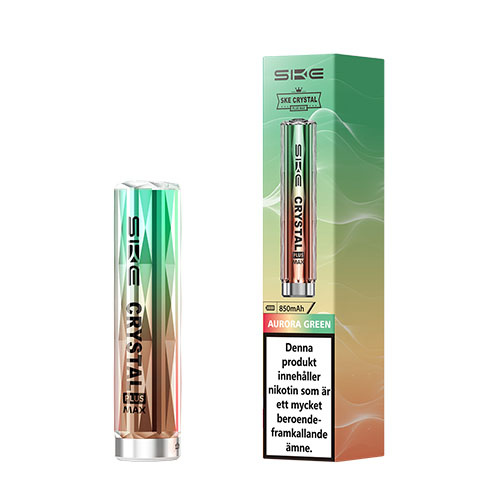 ske crystal plus max batteri aurora green f�rg