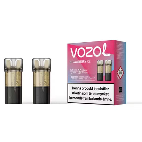 Vozol Switch pods 2-pack 20 mg strawberry ice