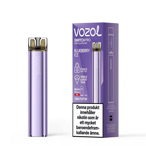 Vozol Switch Pro Kit 14,5 mg blueberry ice f�rpackning